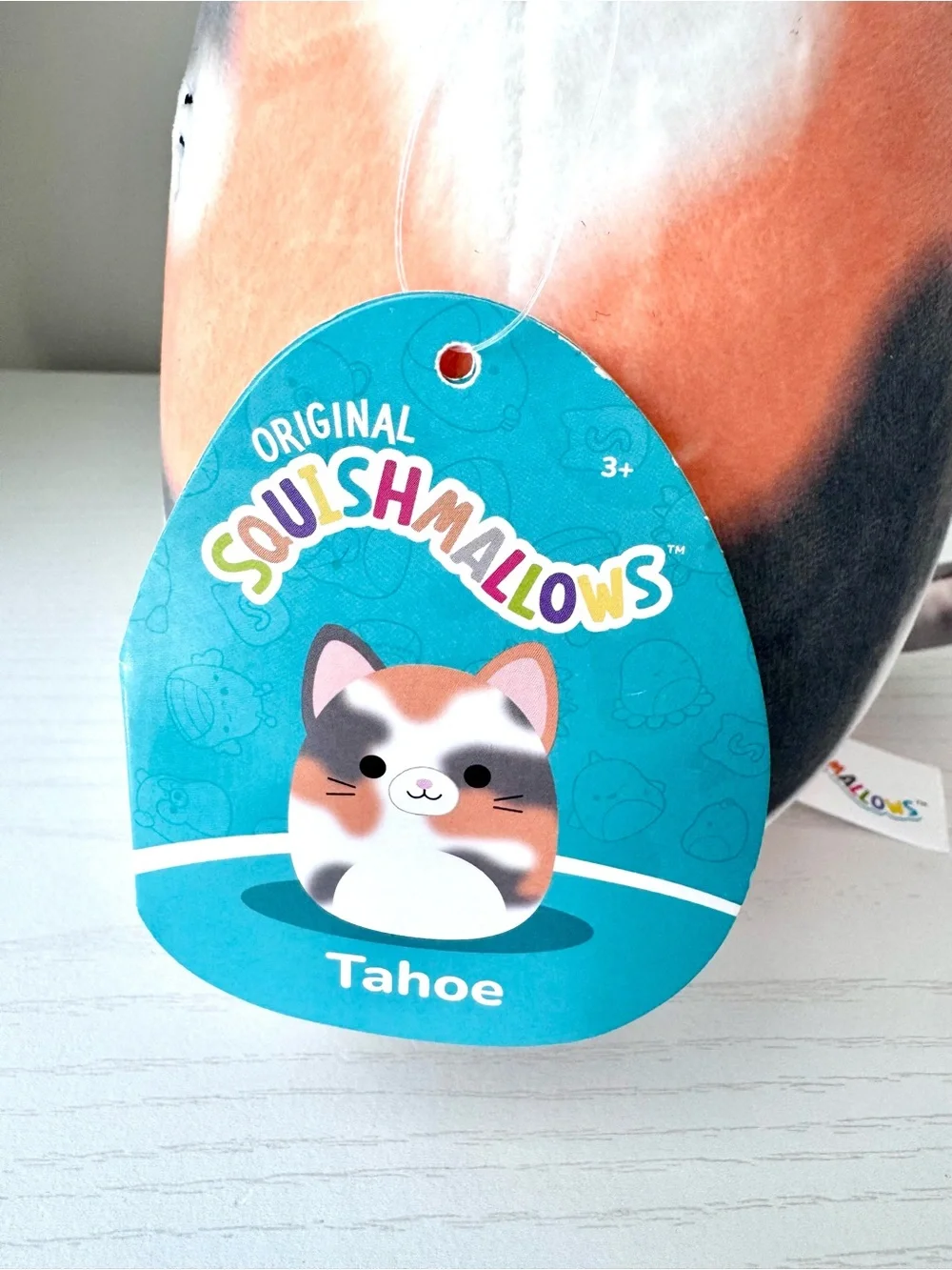 Squishmallows Tahoe the Tortoiseshell Cat Plush Toy in Calico Pattern 8” NWT